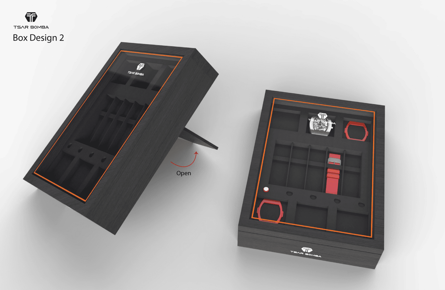 TSAR BOMBA Luxury Watch Gift Box Display Storage Case