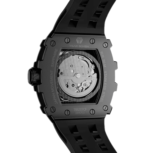 Tsarbomba TB8207CF Automatic Watch Carbon Fiber Black