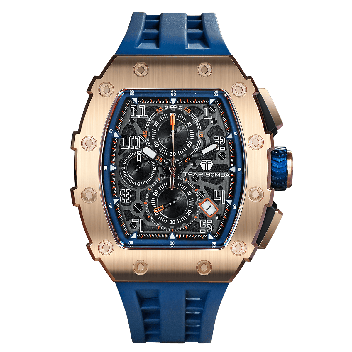 Tsarbomba Elemental TB8204Q Stainless Steel Quartz Chronograph Watch