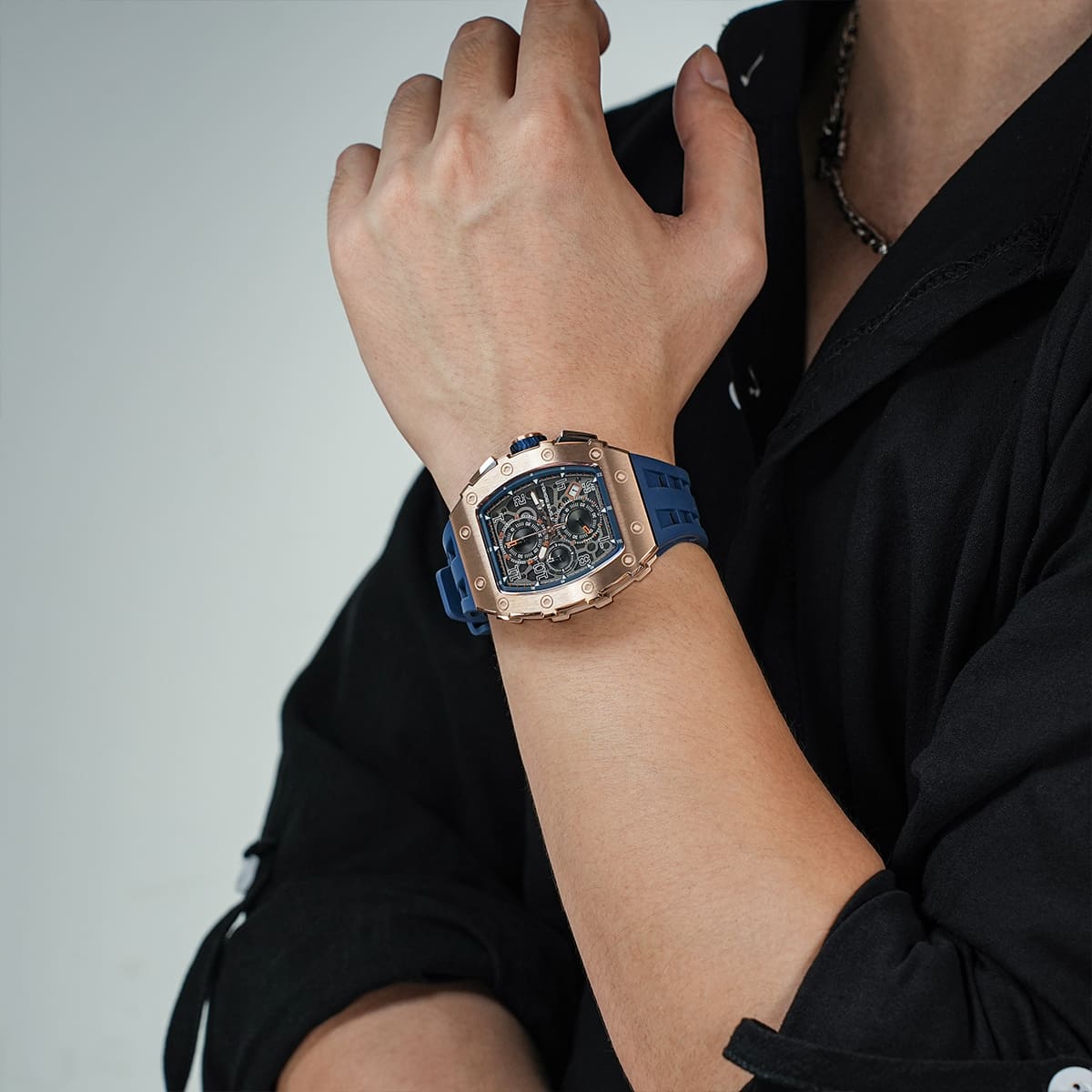Tsarbomba Elemental TB8204Q Stainless Steel Quartz Chronograph Watch