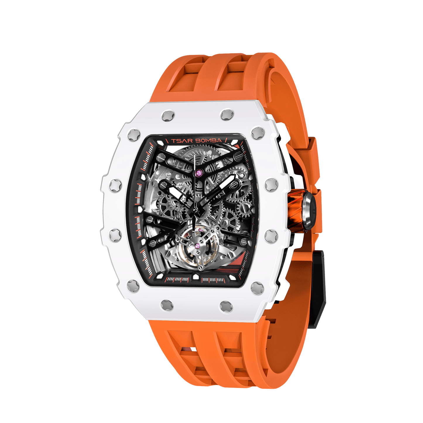 Tsarbomba Elemental TB8208C Men's Automatic Luxury Ceramic Wristwatch