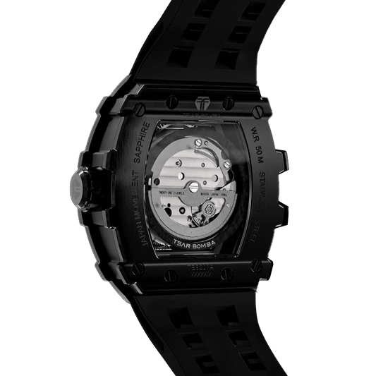 TSAR BOMBA Elemental TB8207A Men's Automatic Tonneau Wrist Watch