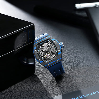 TSAR BOMBA Atomic TB8218CF 5-in-1 Mechanical Tonneau Watch