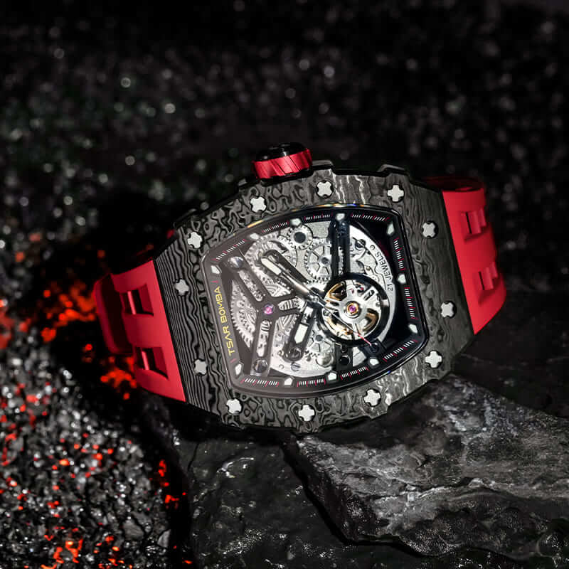TSAR BOMBA TB8208CF Elemental Automatic Watch Carbon Fiber