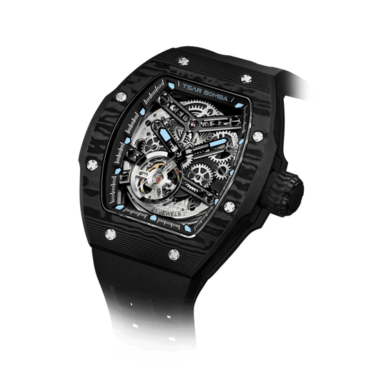 TSAR BOMBA Atomic TB8218CF 5-in-1 Mechanical Tonneau Watch