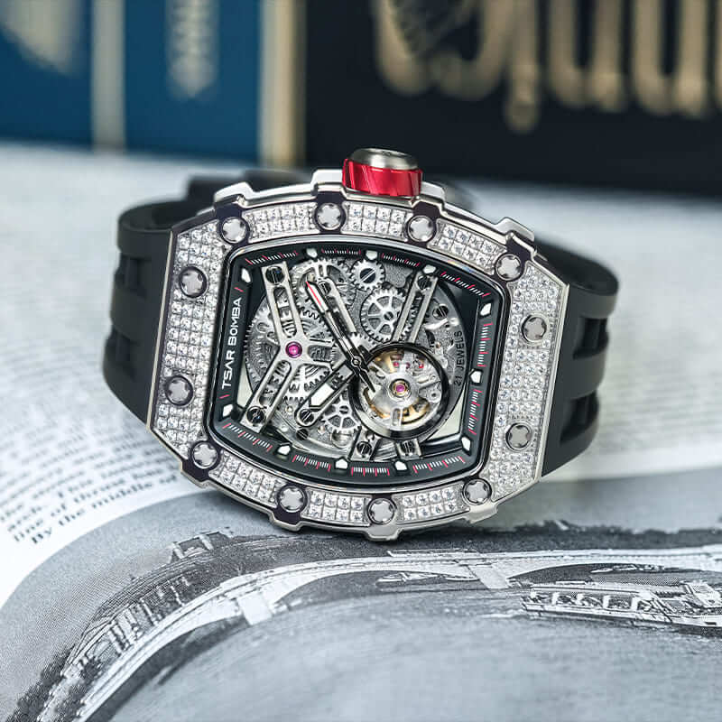 Tsarbomba TB8208D Automatic Watch Cubic Zirconia