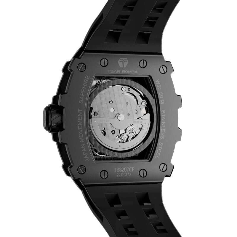 Tsarbomba TB8207CF Automatic Watch Carbon Fiber Black