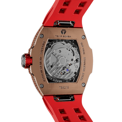 TSAR BOMBA Atomic TB8218D Automatic Watch Cubic Zirconia