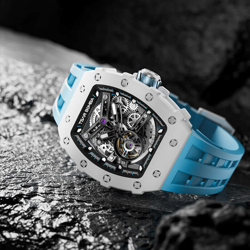 Tsarbomba Elemental TB8208C Men's Automatic Luxury Ceramic Wristwatch