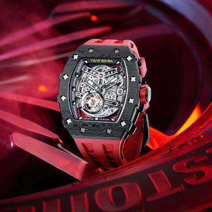 TSAR BOMBA TB8208CF Elemental Automatic Watch Carbon Fiber