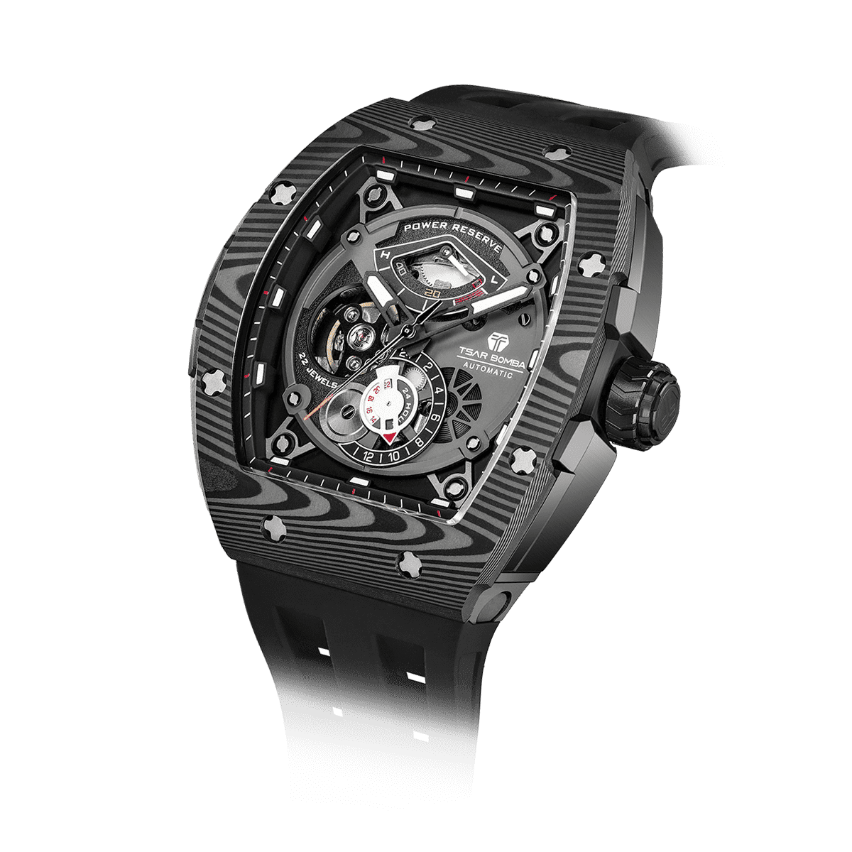 Tsarbomba Elemental TB8210CF Mechanical Carbon Fiber Watch