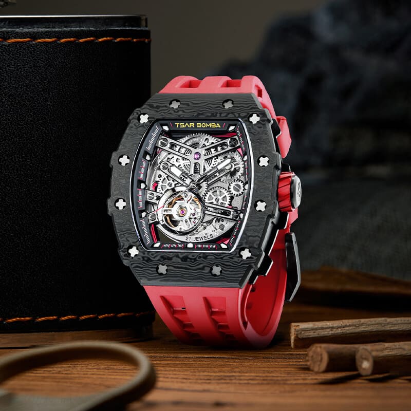 TSAR BOMBA TB8208CF Elemental Automatic Watch Carbon Fiber