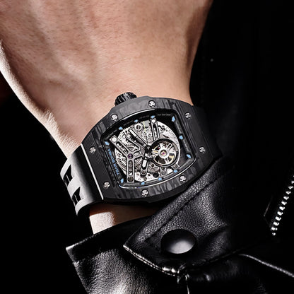 TSAR BOMBA Atomic TB8218CF 5-in-1 Mechanical Tonneau Watch