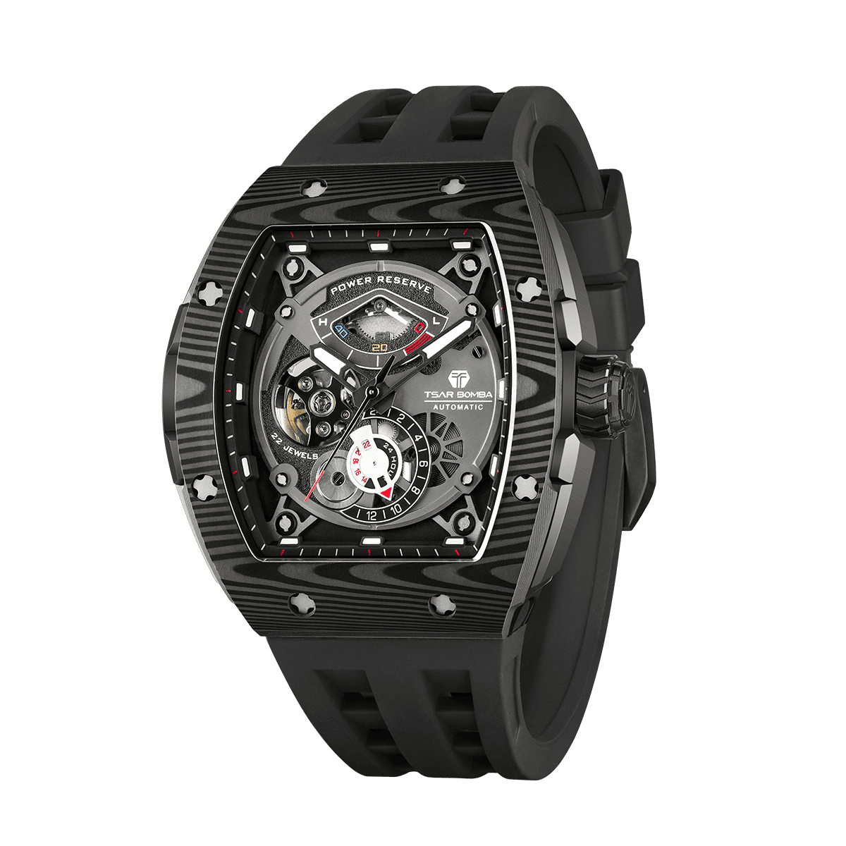 Tsarbomba Elemental TB8210CF Mechanical Carbon Fiber Watch