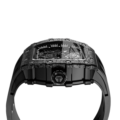 Tsarbomba TB8207CF Automatic Watch Carbon Fiber Black