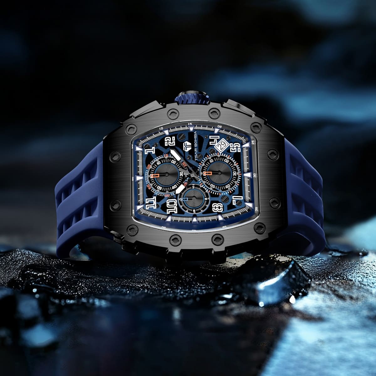 Tsar Bomba Elemental TB8204Q Quartz Watch Stainless Steel Case