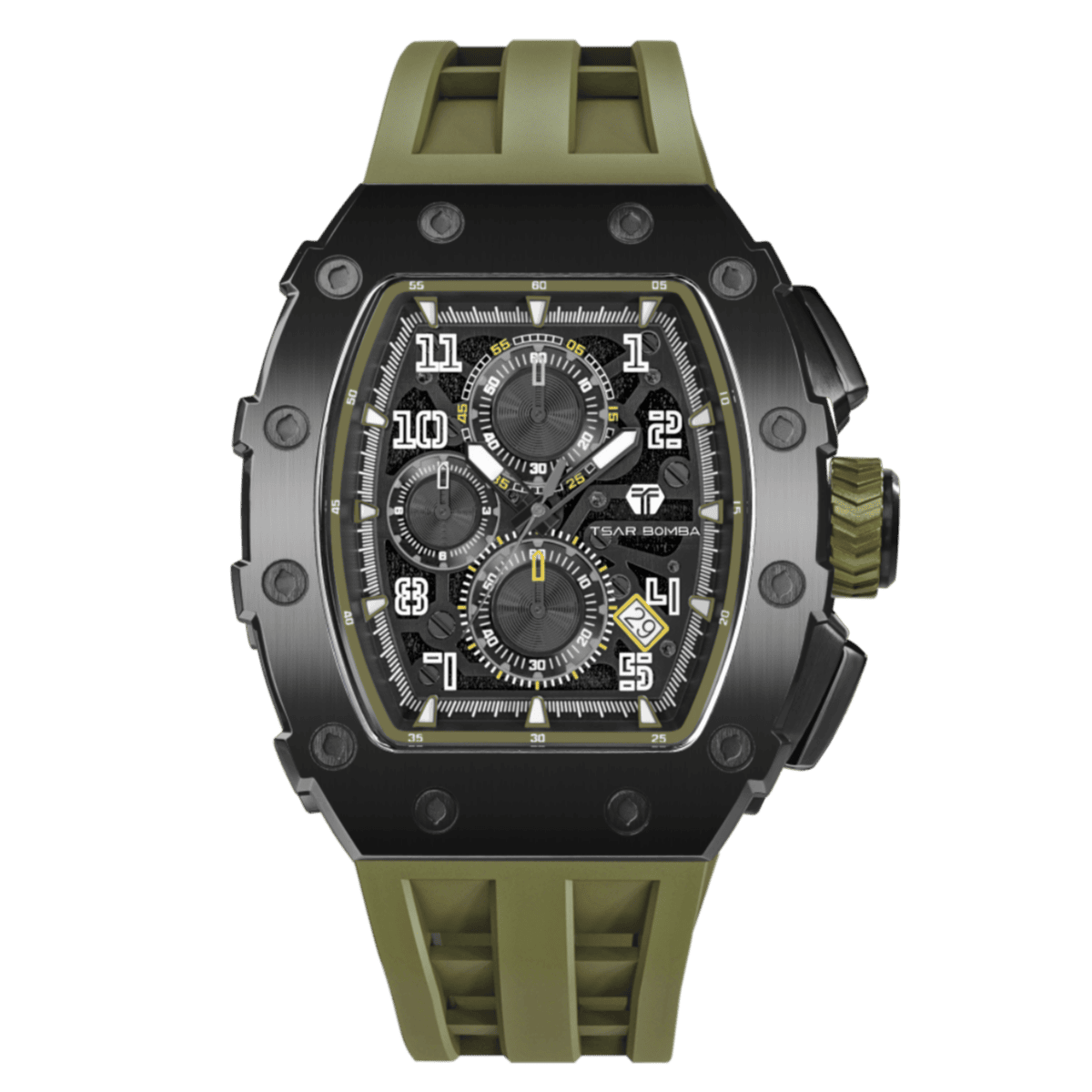 Tsar Bomba Elemental TB8204Q Quartz Watch Stainless Steel Case