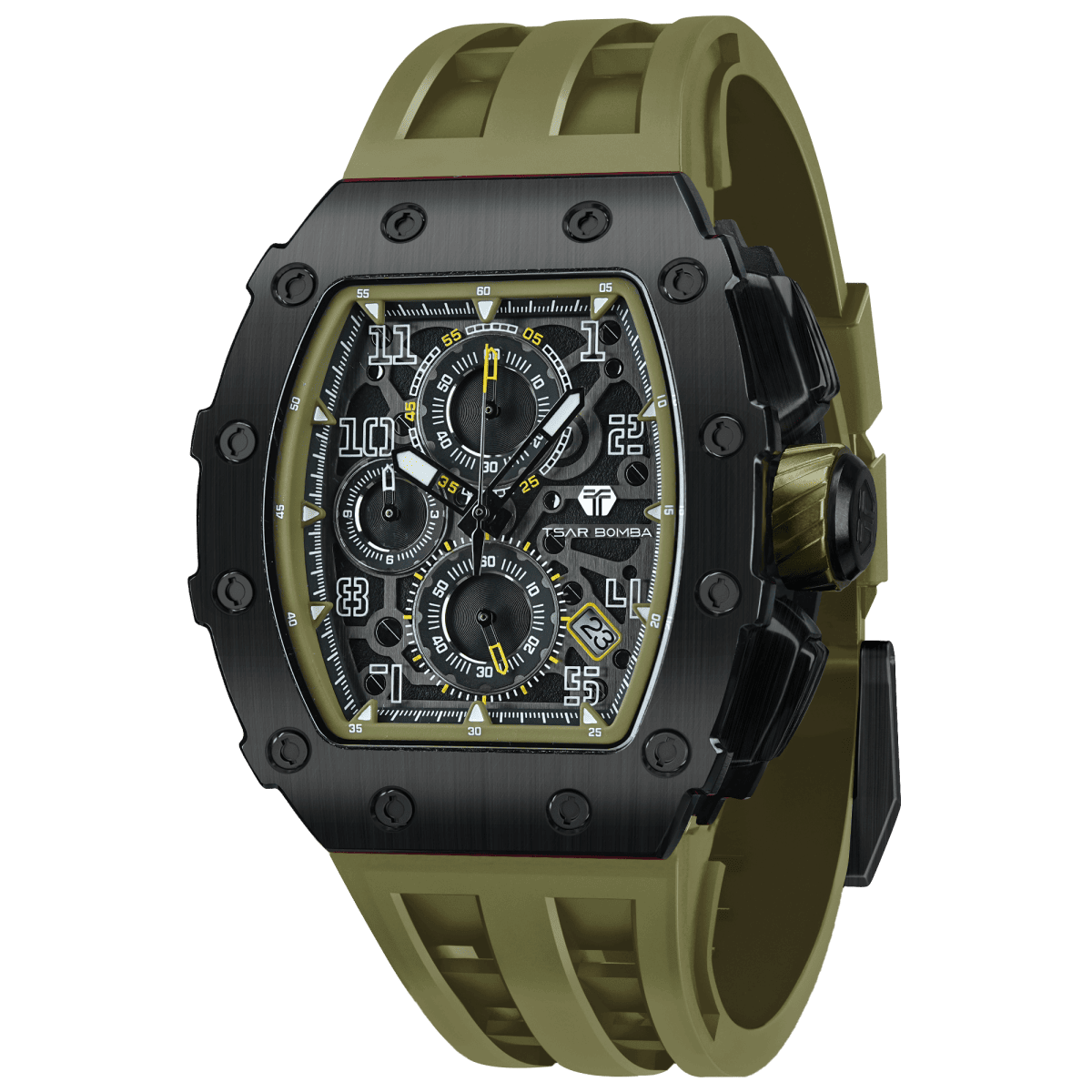 Tsar Bomba Elemental TB8204Q Quartz Watch Stainless Steel Case
