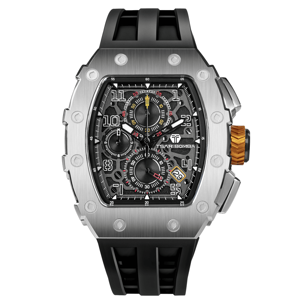 Tsar Bomba Elemental TB8204Q Quartz Watch Stainless Steel Case