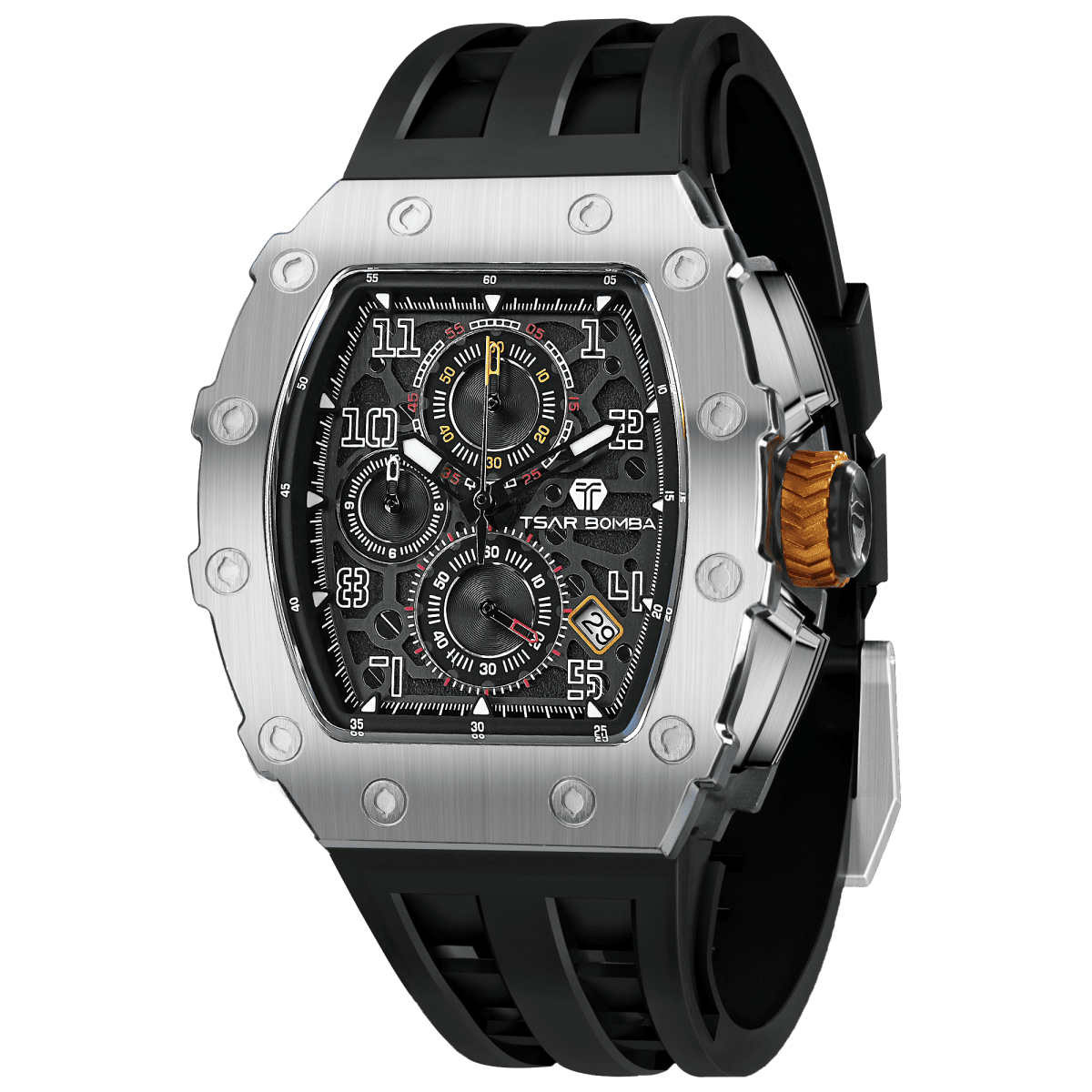 Tsar Bomba Elemental TB8204Q Quartz Watch Stainless Steel Case