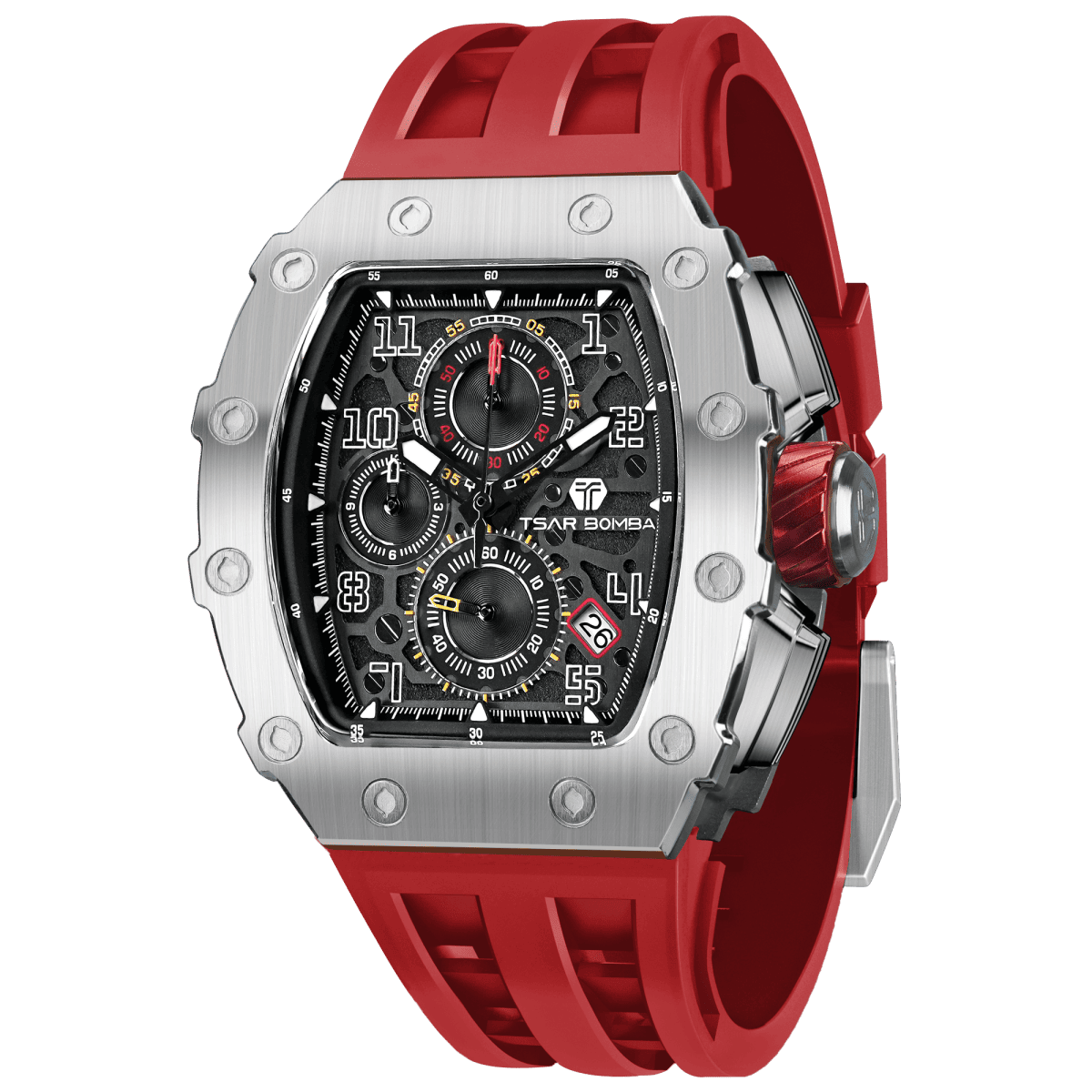 Tsar Bomba Elemental TB8204Q Quartz Watch Stainless Steel Case