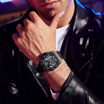 Tsarbomba TB8207CF Automatic Watch Carbon Fiber Black