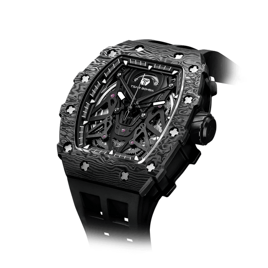 Tsarbomba TB8207CF Automatic Watch Carbon Fiber Black