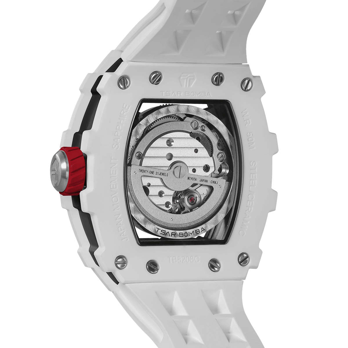 Tsarbomba Elemental TB8208C Men's Automatic Luxury Ceramic Wristwatch
