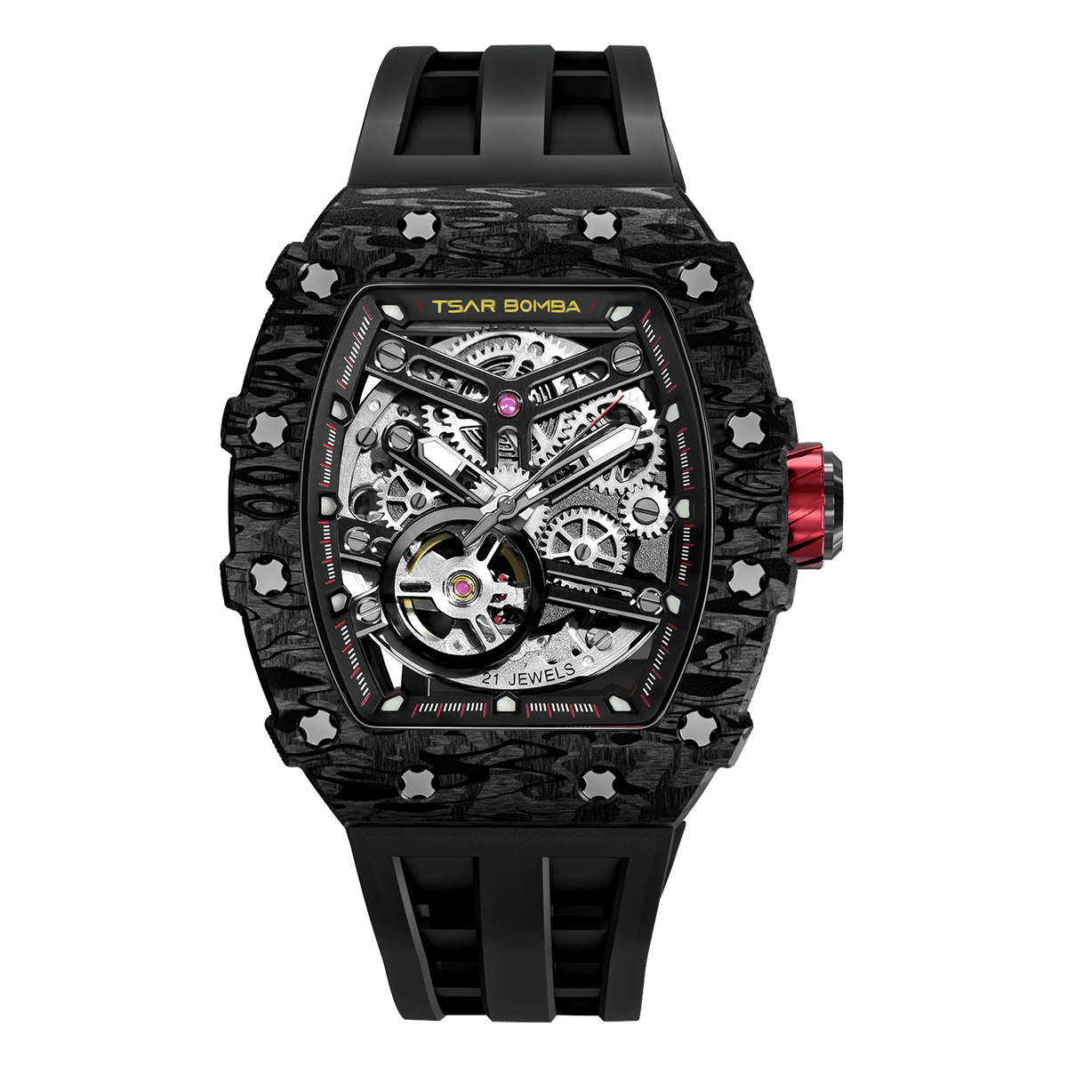 TSAR BOMBA TB8208CF Elemental Automatic Watch Carbon Fiber