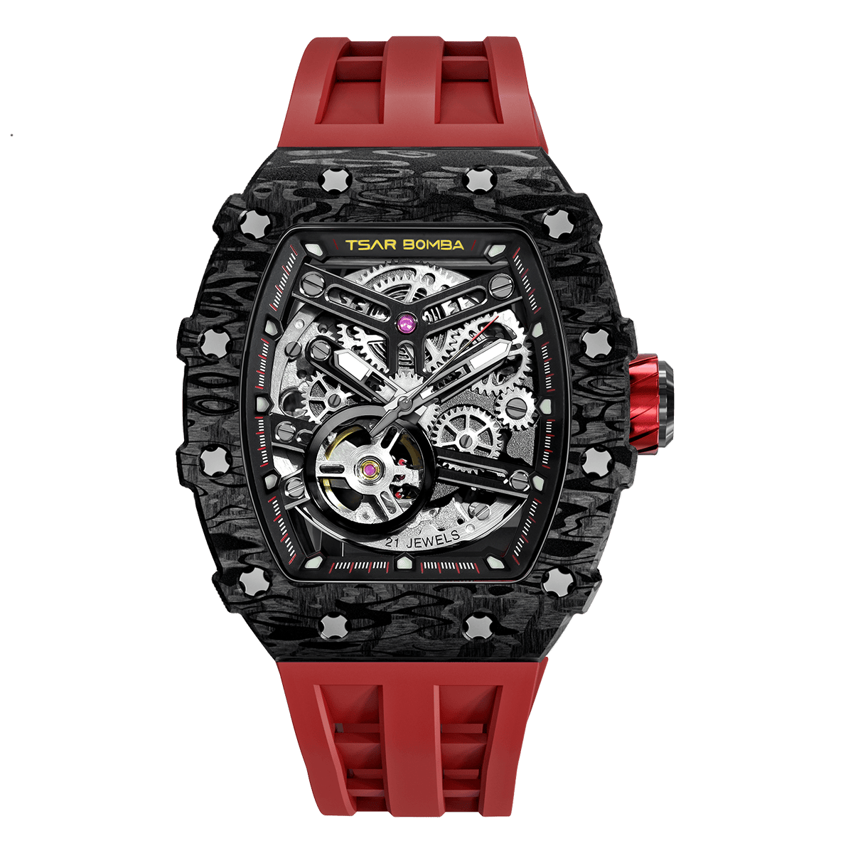 TSAR BOMBA TB8208CF Elemental Automatic Watch Carbon Fiber
