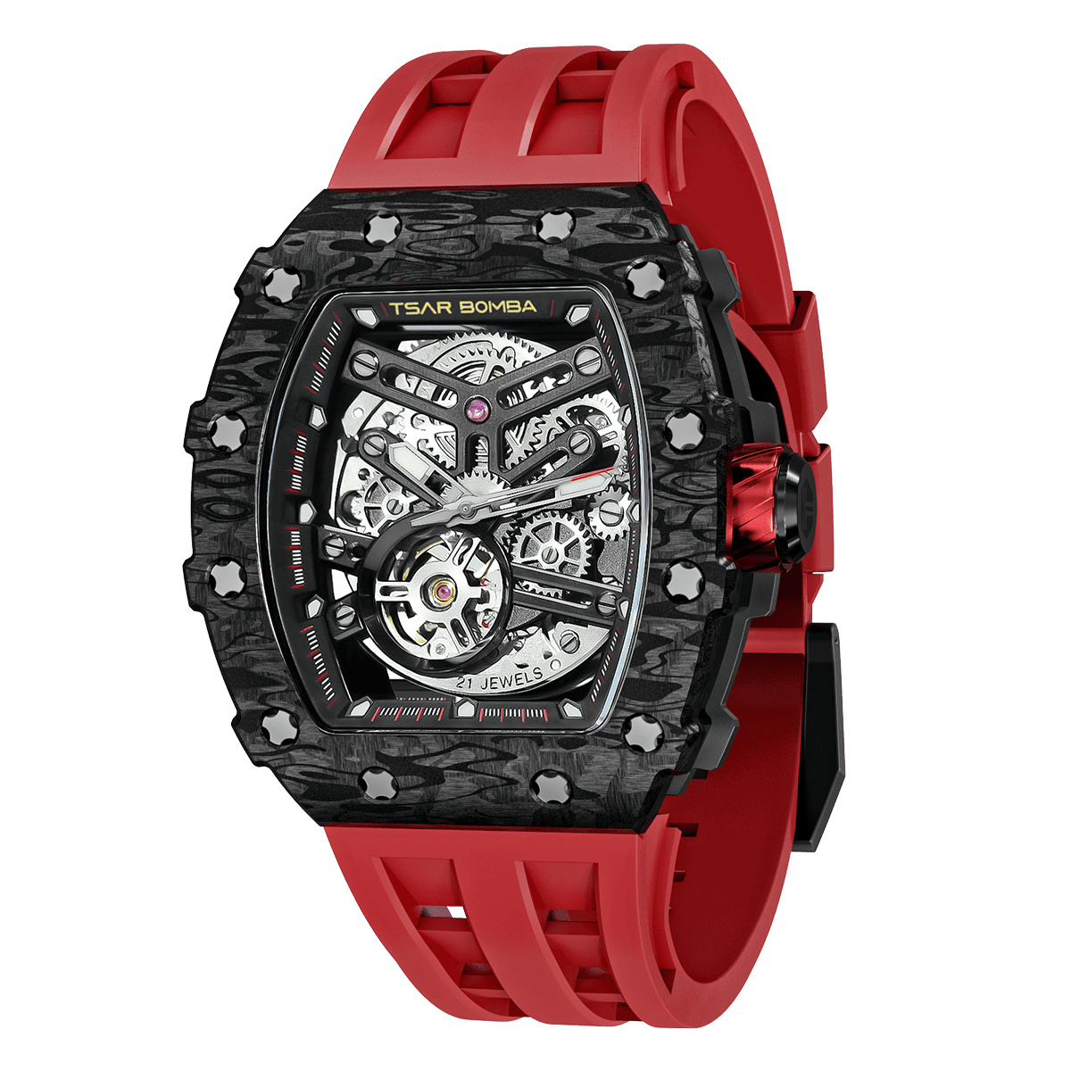 TSAR BOMBA TB8208CF Elemental Automatic Watch Carbon Fiber
