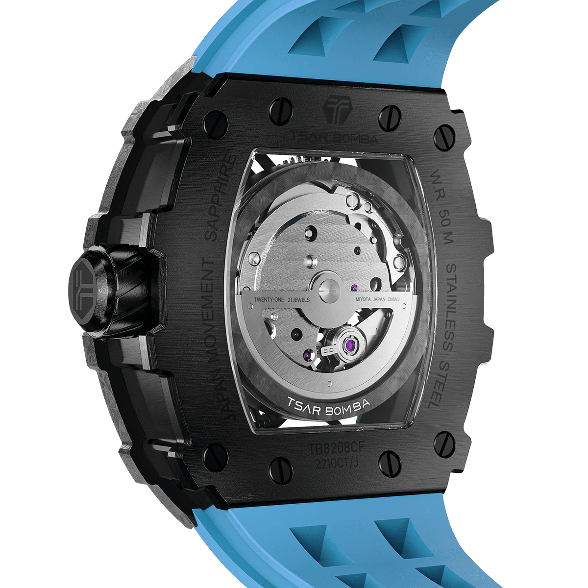 Tsarbomba Elemental TB8208CF Carbon Fiber Automatic Men's Watch