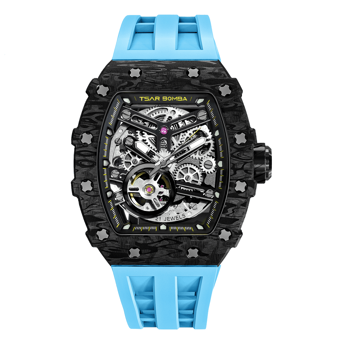 TSAR BOMBA TB8208CF Elemental Automatic Watch Carbon Fiber