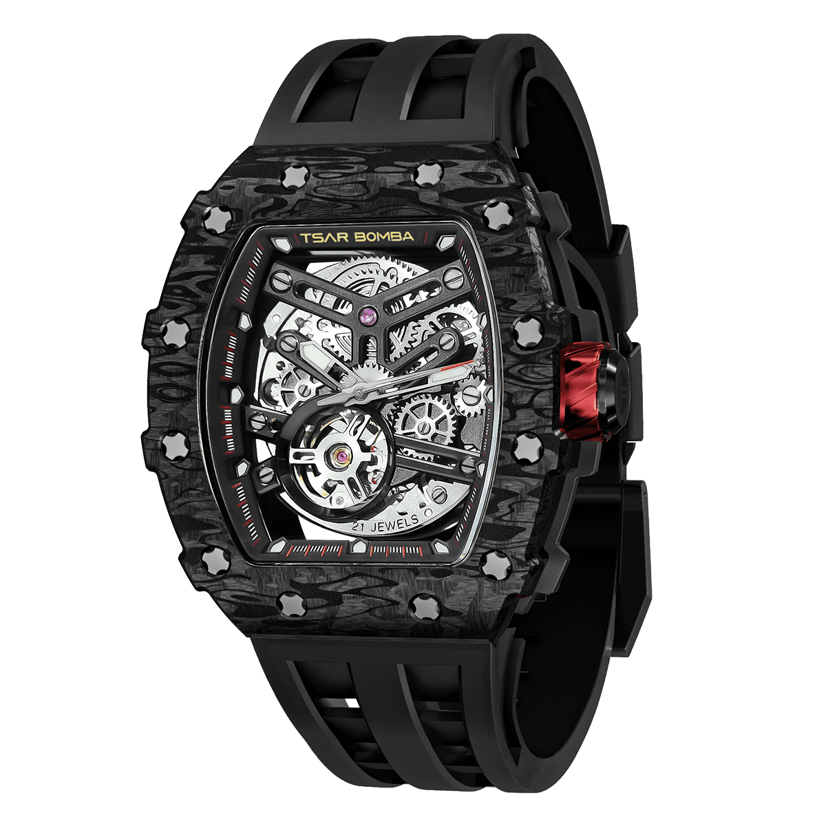 TSAR BOMBA TB8208CF Elemental Automatic Watch Carbon Fiber