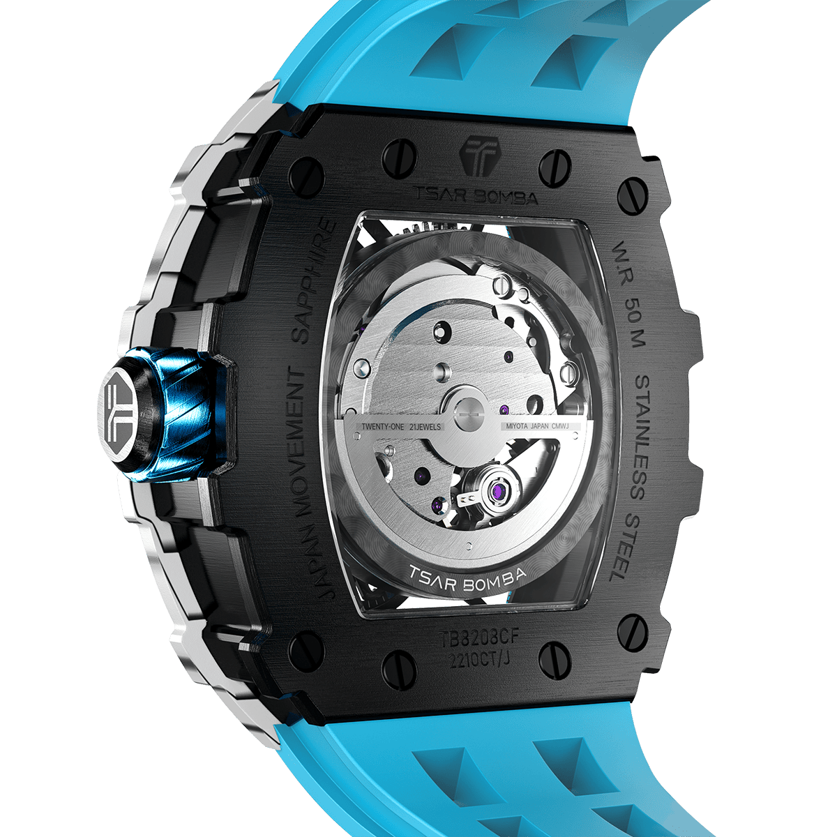 TSAR BOMBA TB8208CF Elemental Automatic Watch Carbon Fiber