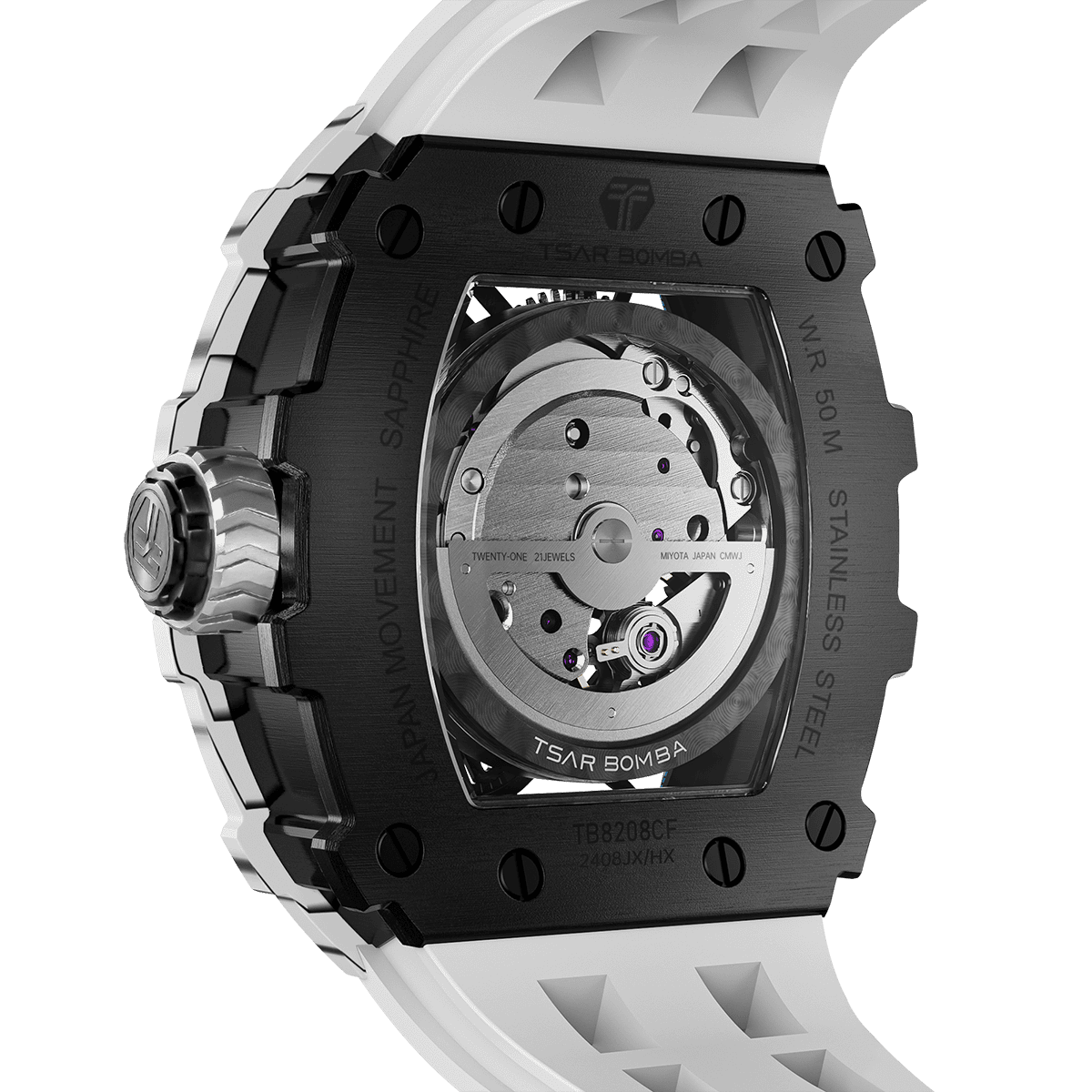 Tsarbomba Elemental TB8208CF Carbon Fiber Automatic Men's Watch