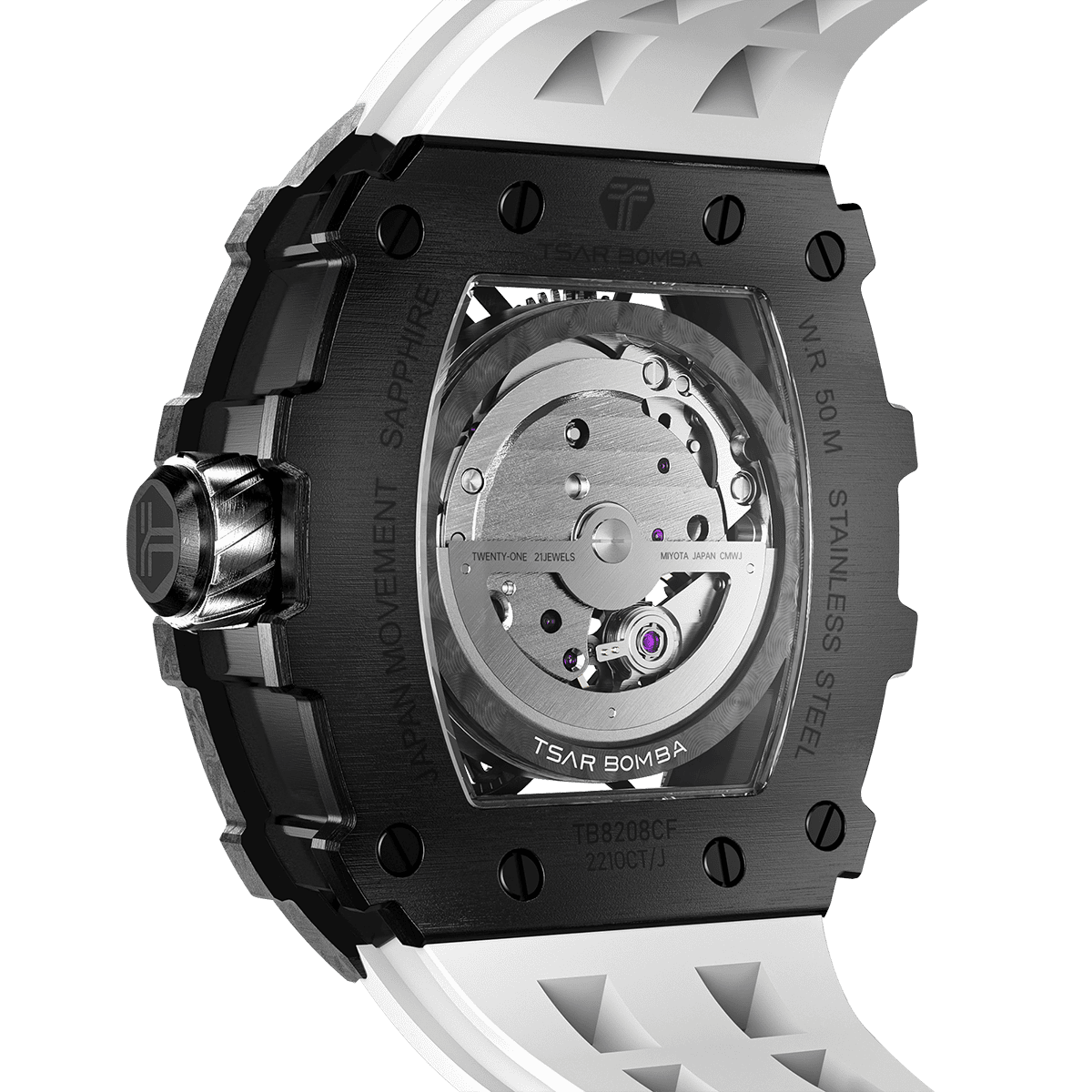 Tsarbomba Elemental TB8208CF Carbon Fiber Automatic Men's Watch