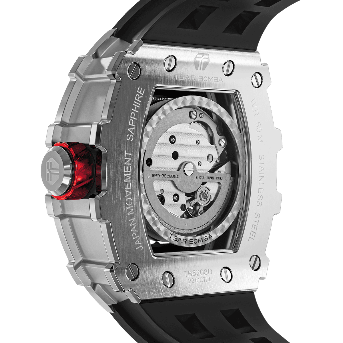 Tsarbomba TB8208D Automatic Watch Cubic Zirconia