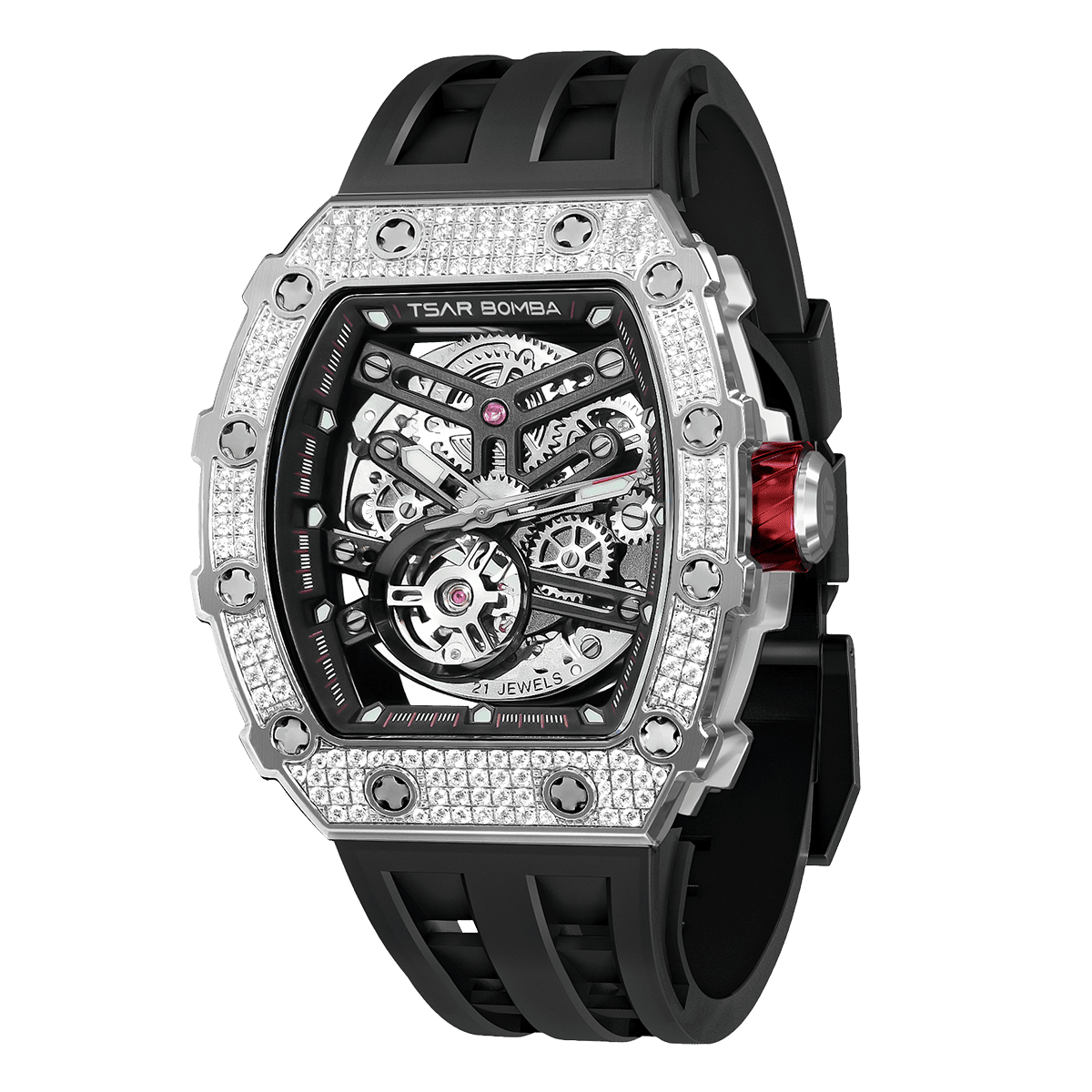Tsarbomba TB8208D Automatic Watch Cubic Zirconia