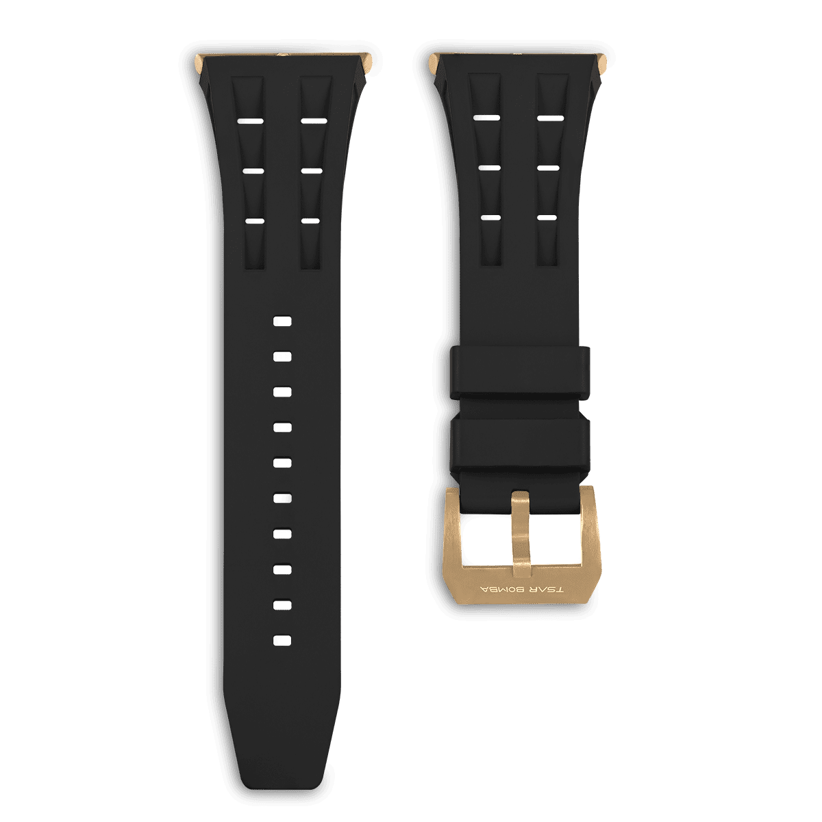 Tsarbomba TB8210 and TB8211 Replacement Watch Strap Quick-Release Fluororubber