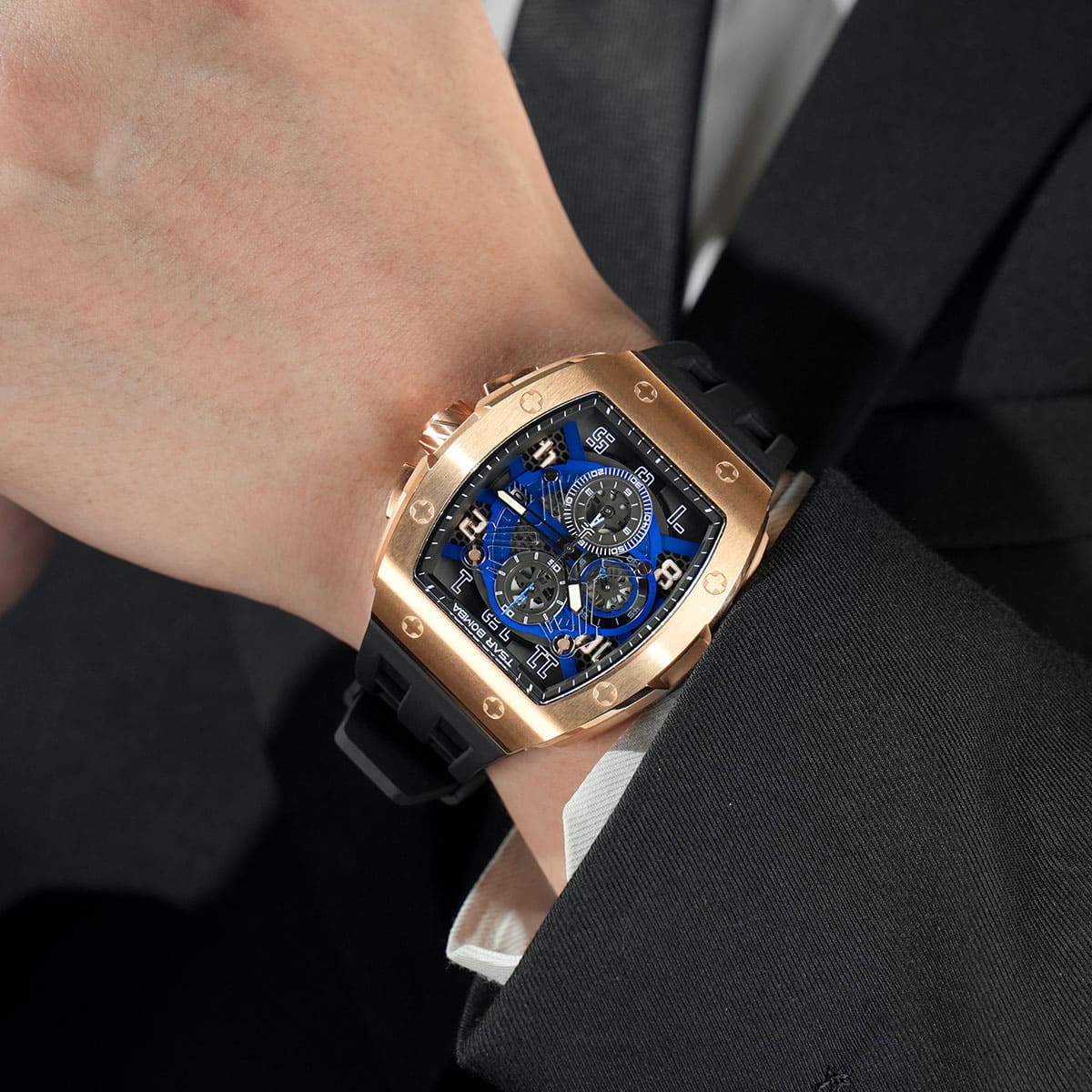 Tsarbomba Elemental TB8211Q Quartz Watch Stainless Steel