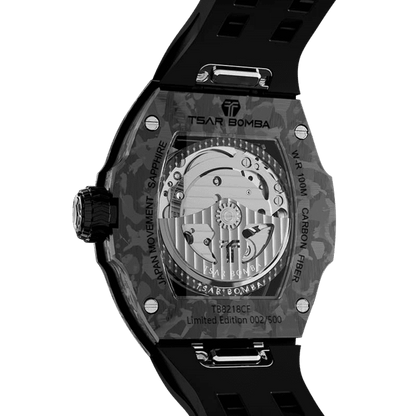 TSAR BOMBA Atomic TB8218CF 5-in-1 Mechanical Tonneau Watch