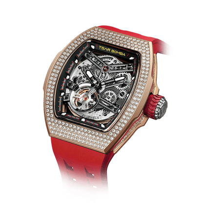 TSAR BOMBA Atomic TB8218D Automatic Watch Cubic Zirconia