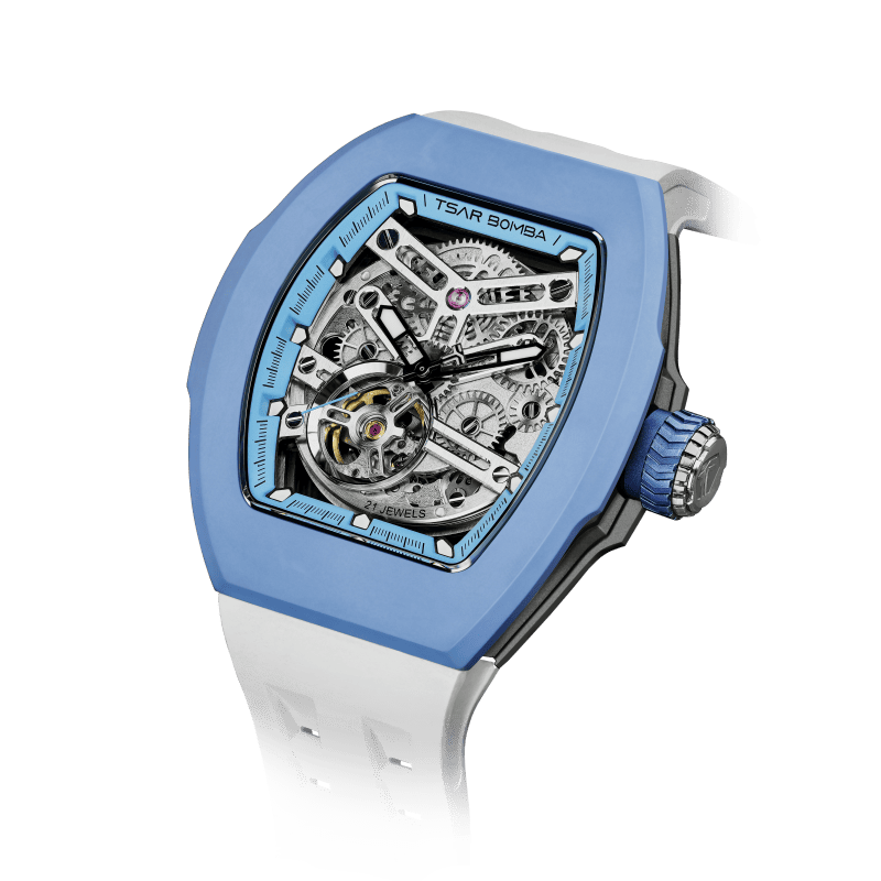 TSAR BOMBA Atomic TB8218 Automatic Watch FluoroRubber Set