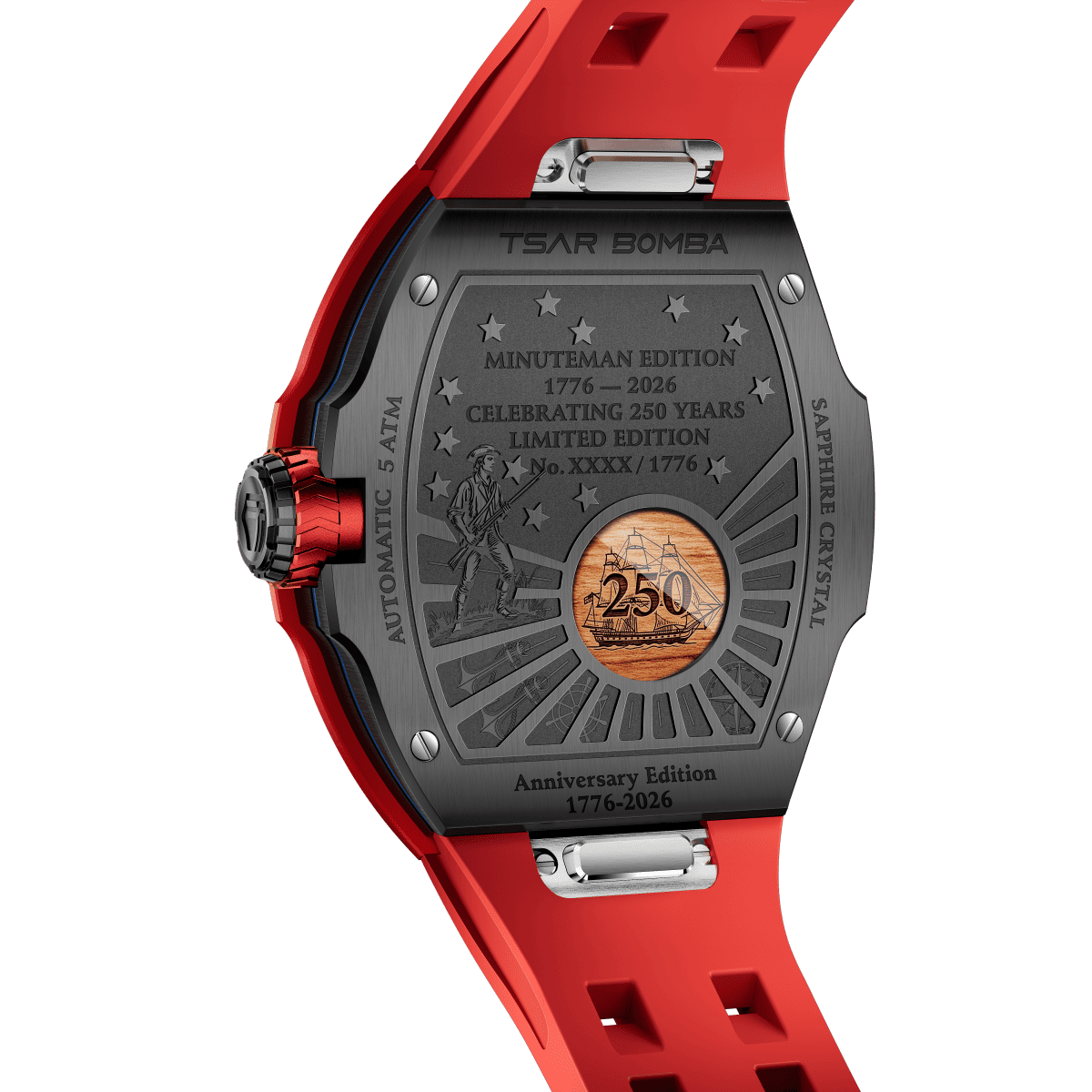 Tsarbomba Atomic Minuteman Edition Men's Mechanical Watch 3-in-1