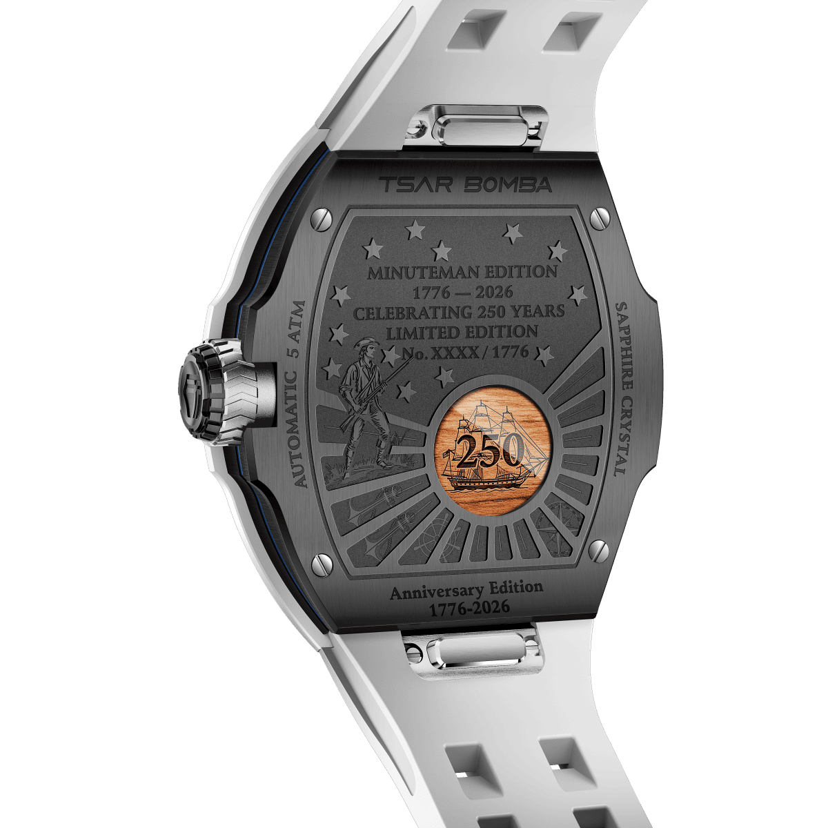 Tsarbomba Atomic Minuteman Edition Men's Mechanical Watch 3-in-1