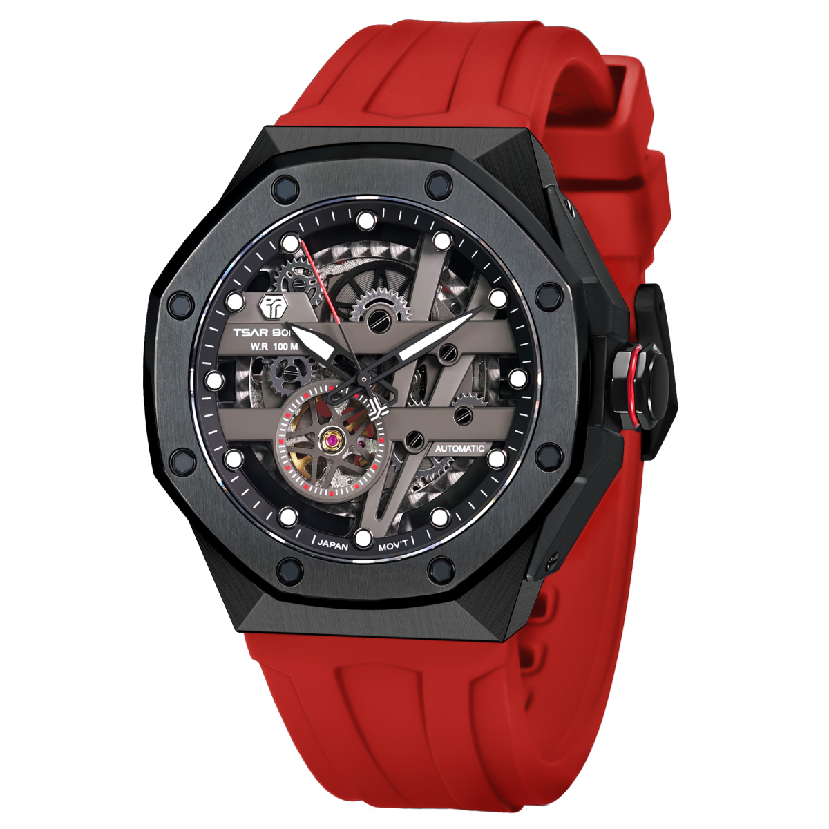 Tsarbomba TB8803A Automatic Skeleton Sports Watch