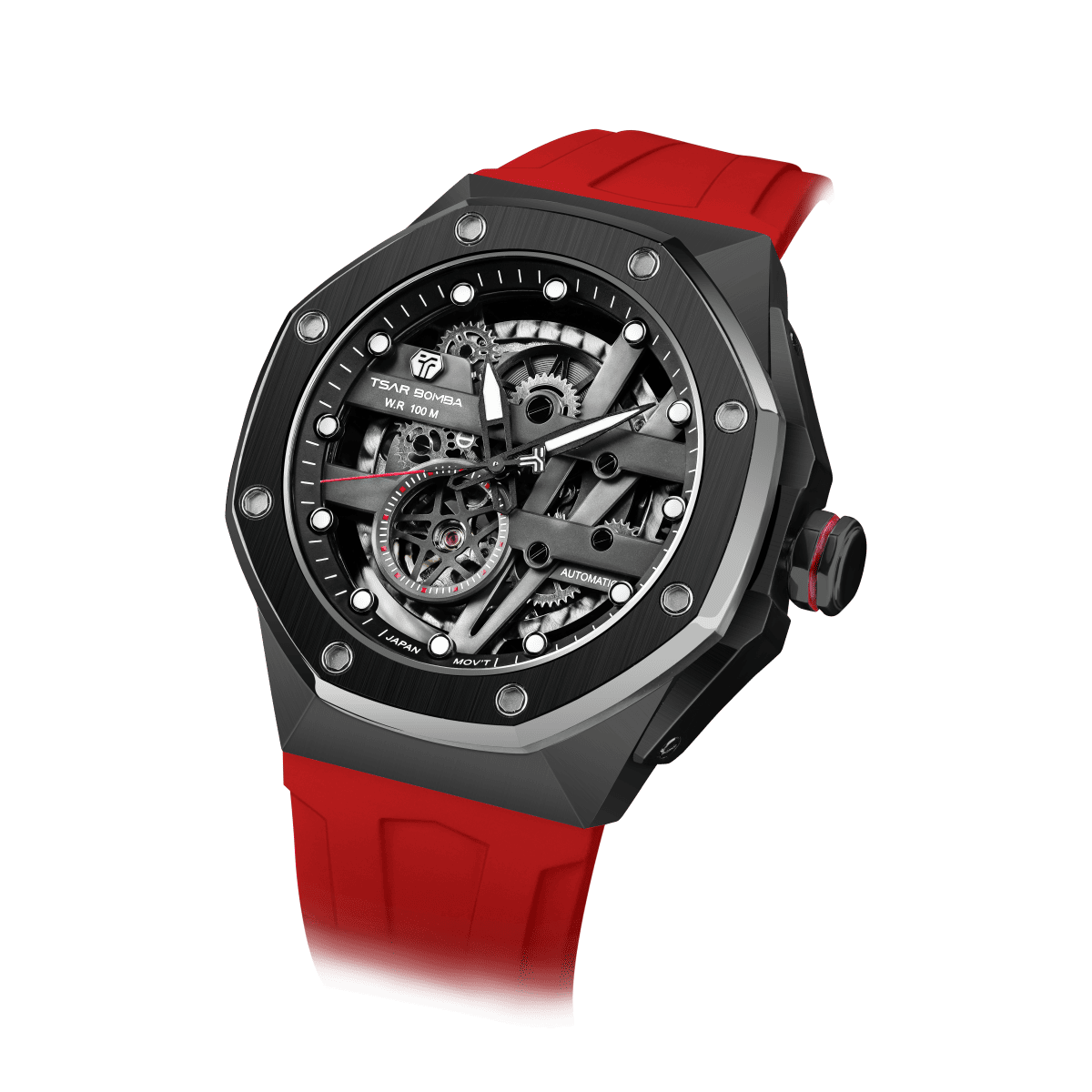 Tsarbomba TB8803A Automatic Skeleton Sports Watch