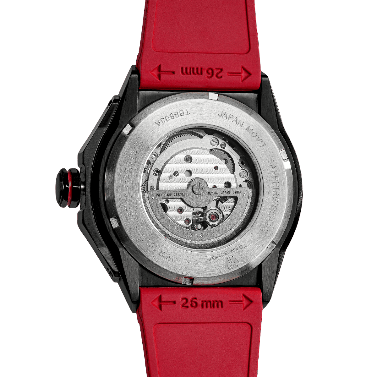 Tsarbomba TB8803A Automatic Skeleton Sports Watch