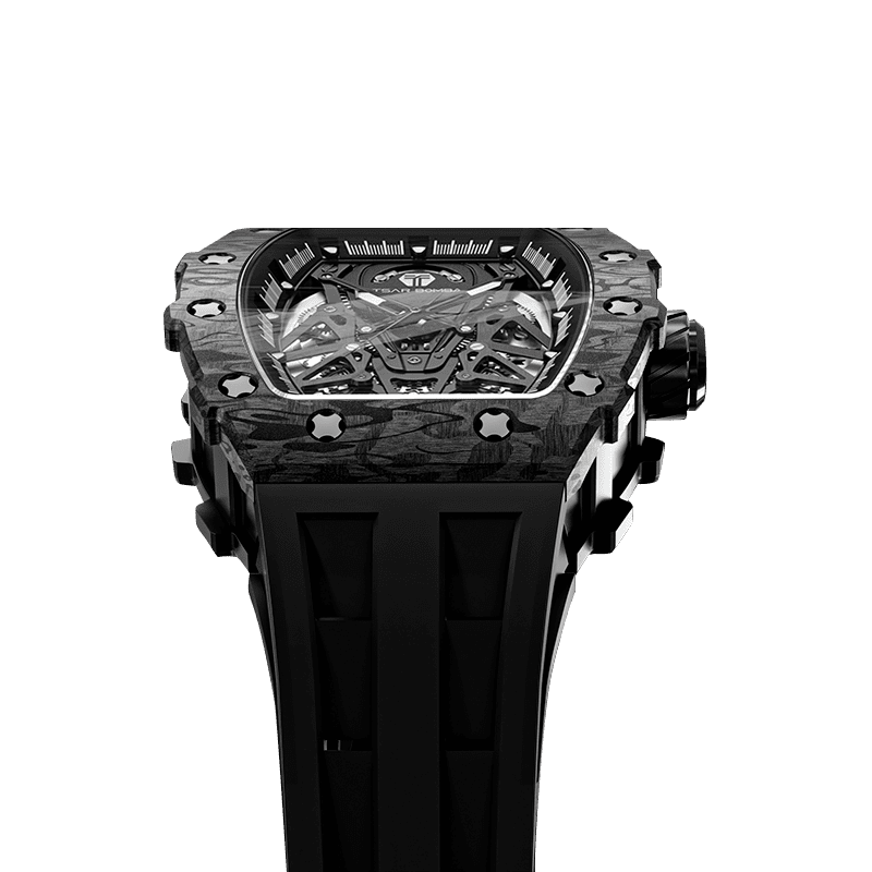 Tsarbomba TB8207CF Automatic Watch Carbon Fiber Black